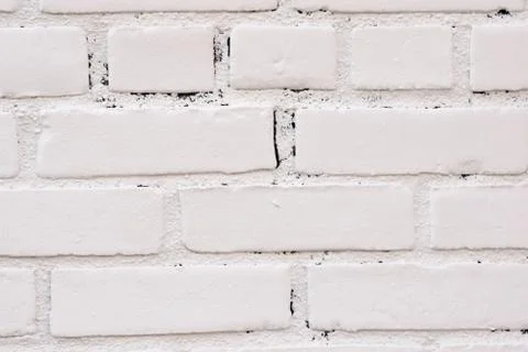 White Brick Wall Texture Background Foto stock