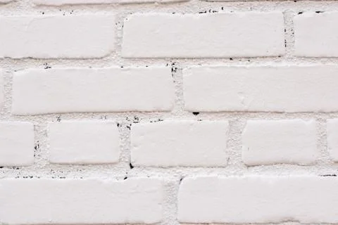 White Brick Wall Texture Background Stock Photos
