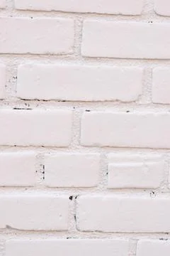 White Brick Wall Texture Background Stock Photos
