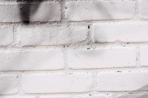 White Brick Wall Texture Background Stock Photos