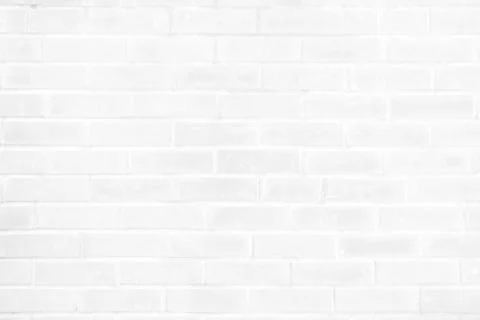 White Brick Wall Texture Background. Stock Photos