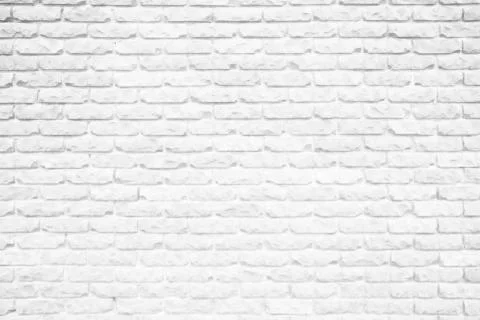 White Brick Wall Texture Background. Stock Photos
