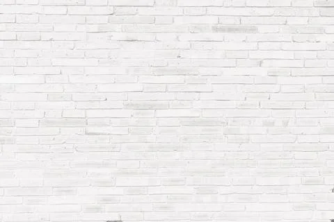 White brick wall texture background. Abstract weathered brickwork design back Stock Photos