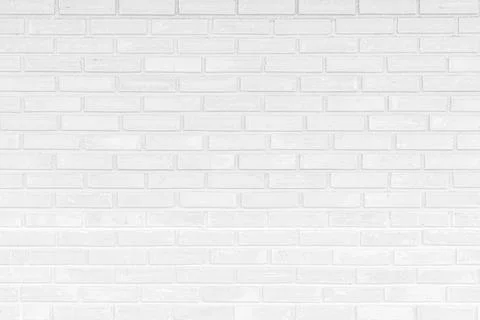 White brick wall texture background. Abstract weathered brickwork design back Stock Photos