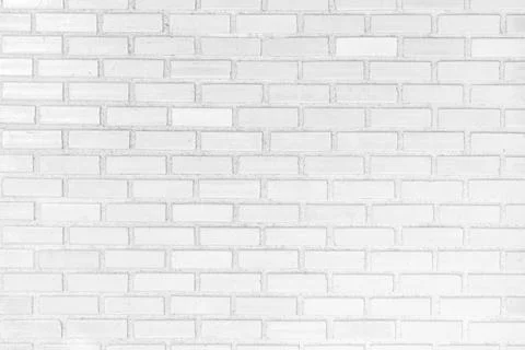 White brick wall texture background. Abstract weathered brickwork design back Stock Photos
