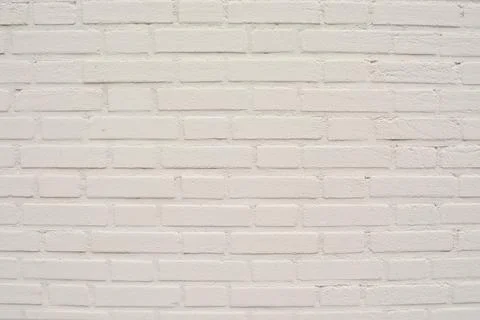 White brick wall texture for background Stock Photos