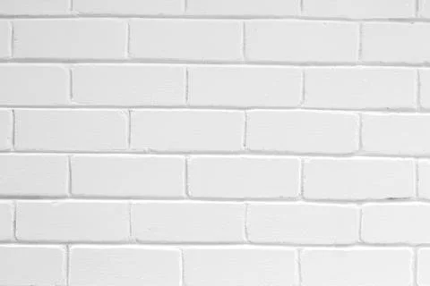 White brick wall texture for background, brickwork Stock Photos