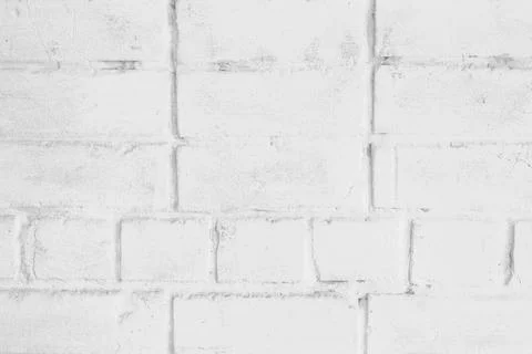 White brick wall texture for background, brickwork Stock Photos