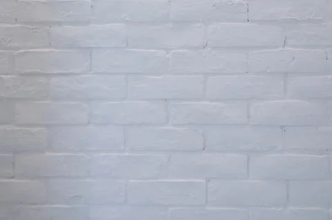 White brick wall texture background, interior design Stock-Fotos
