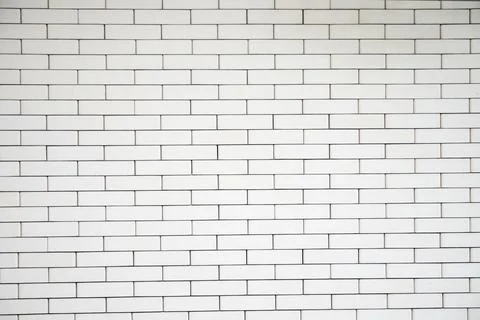 White brick wall texture for background Stock Photos