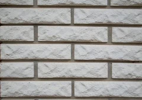 White Brick Wall Texture Background and Wallpaper with Clean Pattern Stock Photos
