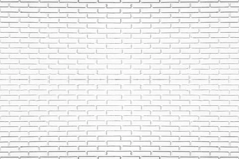 White brick wall texture for background or wallpaper. Abstract interior decor Stock Photos