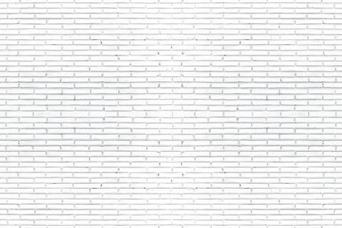 White brick wall texture for background or wallpaper. Abstract interior decor Stock Photos