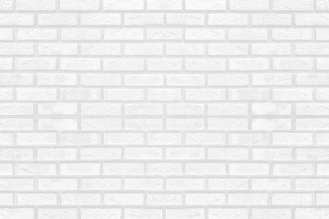 White brick wall texture for background or wallpaper. Abstract interior decor Stock Photos