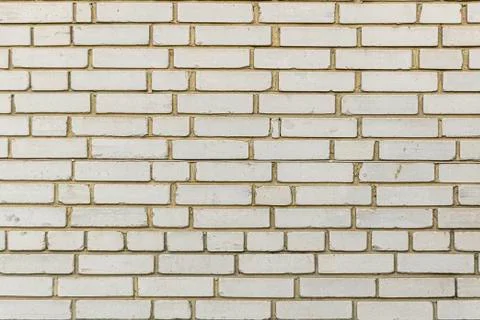 White brick wall texture. close up Stock Photos