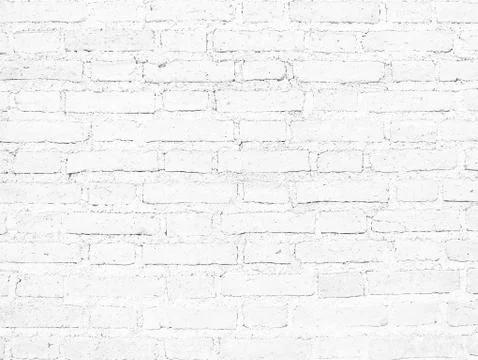 White brick wall Texture Design. Empty white brick Background for Presentations Stock Photos