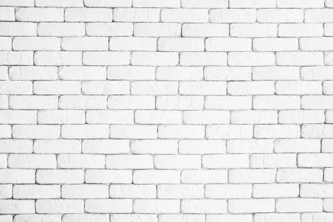White brick wall Texture Design. Empty white brick Background for Presentations Stock Photos
