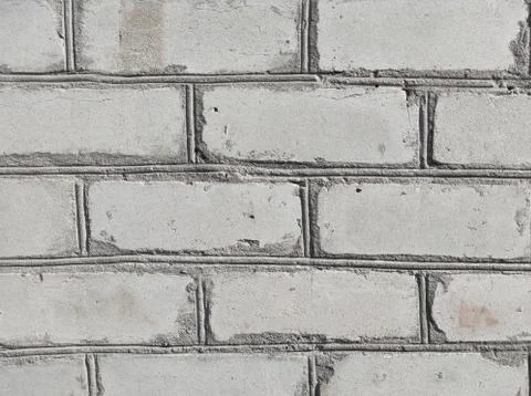 White brick wall texture pattern Stock Photos