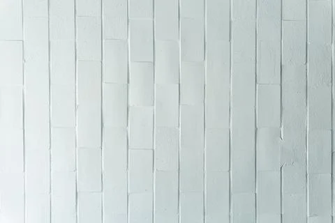 White brick wall texture for pattern background. copy space. Stock Photos