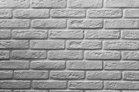 White brick wall texture for pattern background Stock Photos