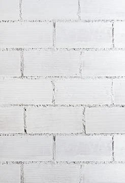 White brick wall texture Stock Photos