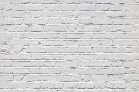 White brick wall texture 写真素材