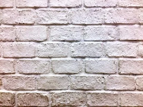 White Brick Wall Texture Stock Photos