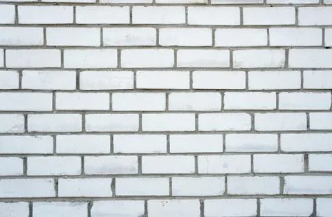 White brick wall texture Stock Photos