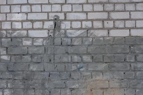 White brick wall texture Stock Photos