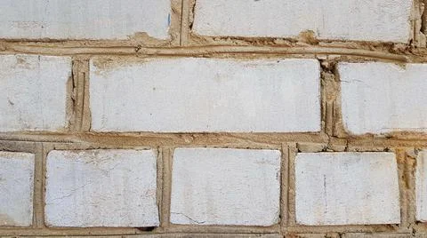 White Brick Wall Texture Stock Photos