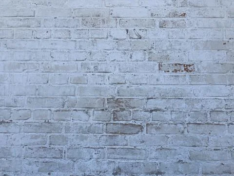 White brick wall texture. Wall background texture pattern backdrop white. Old Stock Photos