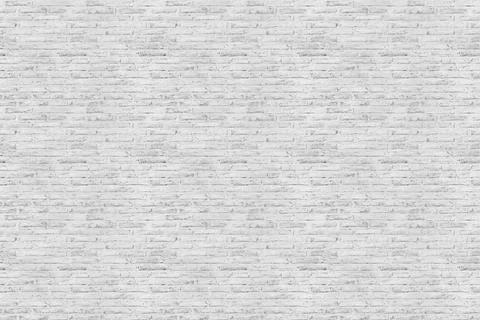 White brick wall tile pattern seamless wallpaper texture for background. Stock Photos