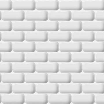 White brick wall, vector. Illustrazione stock