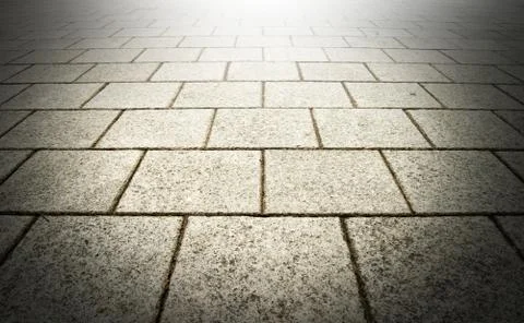 White Bricks in the Ground Stock Photos