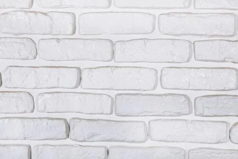 White bricks texture background Stock Photos