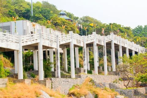 White bridge Foto stock