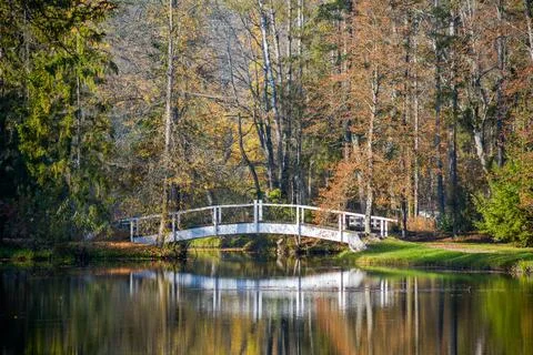 White bridge Foto stock