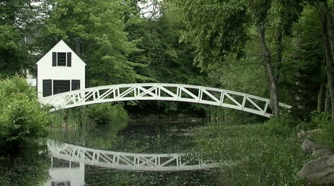 White Bridge Wide Video stock 146748