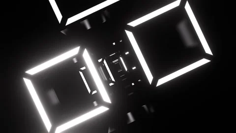 White Bright Flashing Strobe Square Tunnel Background VJ Loop in 4K Stock Footage 328357328