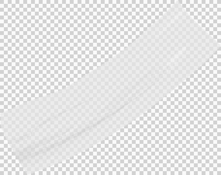 White brush stroke is floating on transparent canvas in flat design, resembling Illustrazione stock