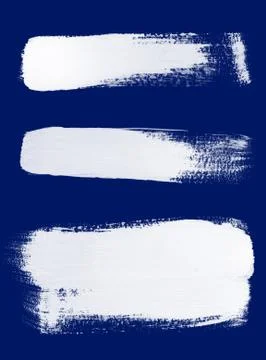 White brush strokes on blue background Stock Illustration