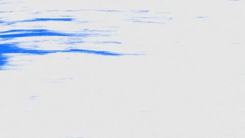 White brush strokes fill a blue screen. Hand drawn paint marks cover the frame Видео 344122192