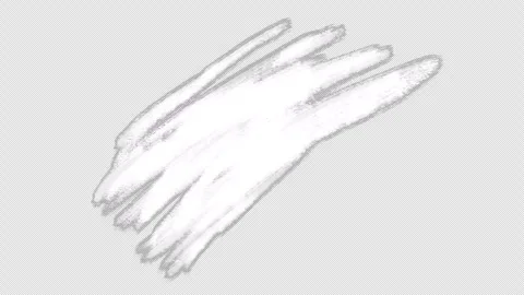 White brushes texture on a transparent background 4K UHD ProRes 4444 Stock Footage 252295158