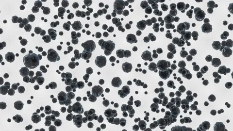 White Bubble Explosion. Burst of Soap Bubbles. Alpha Channel Stock Footage 290230347