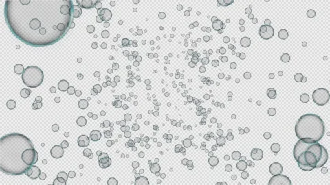 White Bubble Explosion. Burst of Soap Bubbles. Alpha Channel Video stock 293953702