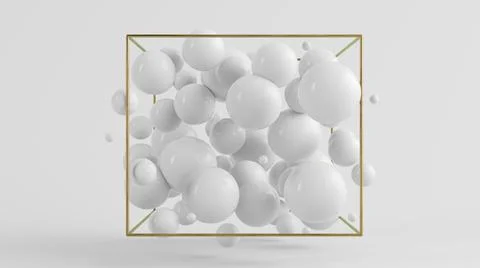 White bubbles background Stock Illustration