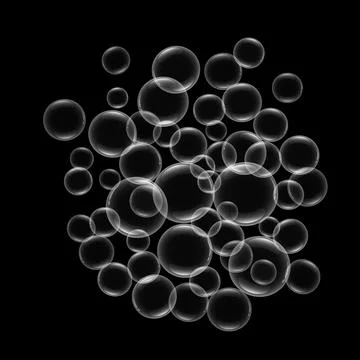 White bubbles Stock Illustration