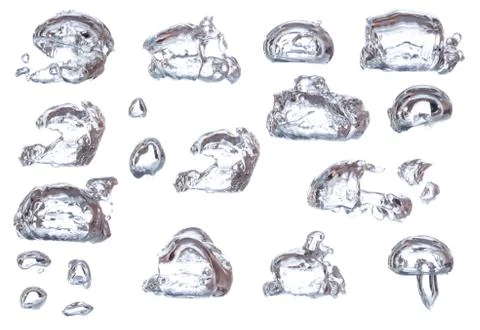 White bubbles Stock Photos