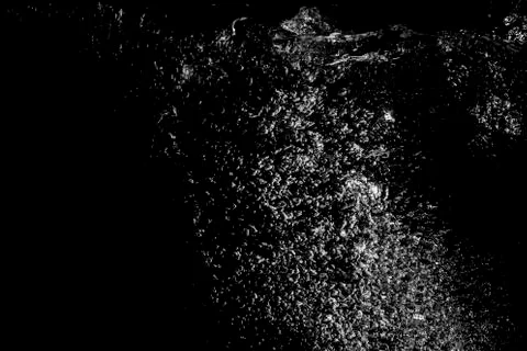 White bubbles under the water background Stock Photos