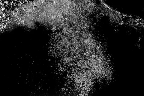 White bubbles under the water background Stock Photos